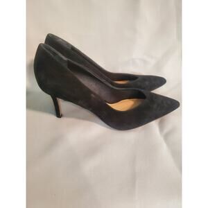 Veronica Beard Black Suede Heels